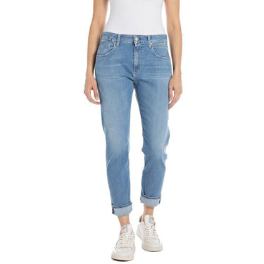 Replay Damen Jeans Marty Boyfit Bio, Light Blue 010-2 (Blau), 28W / 32 im Sale